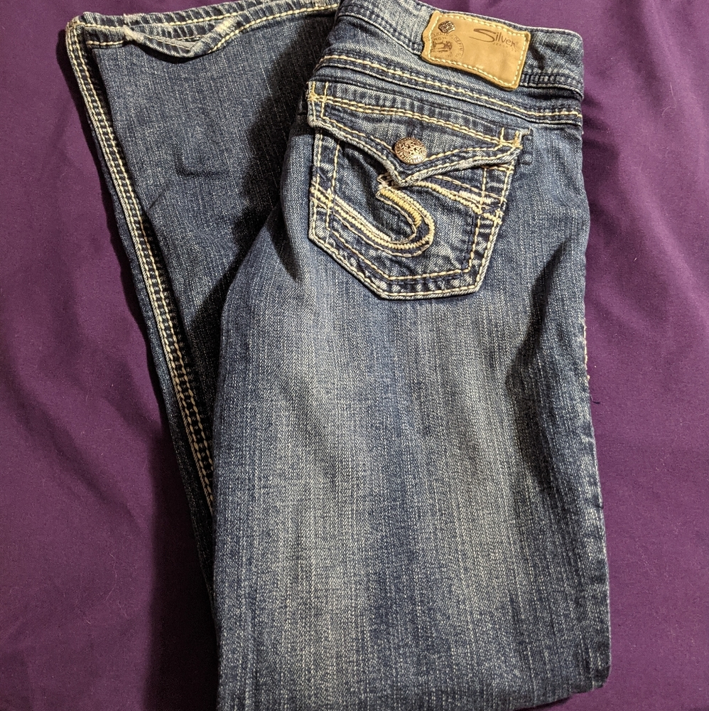 Silver Suki Jeans